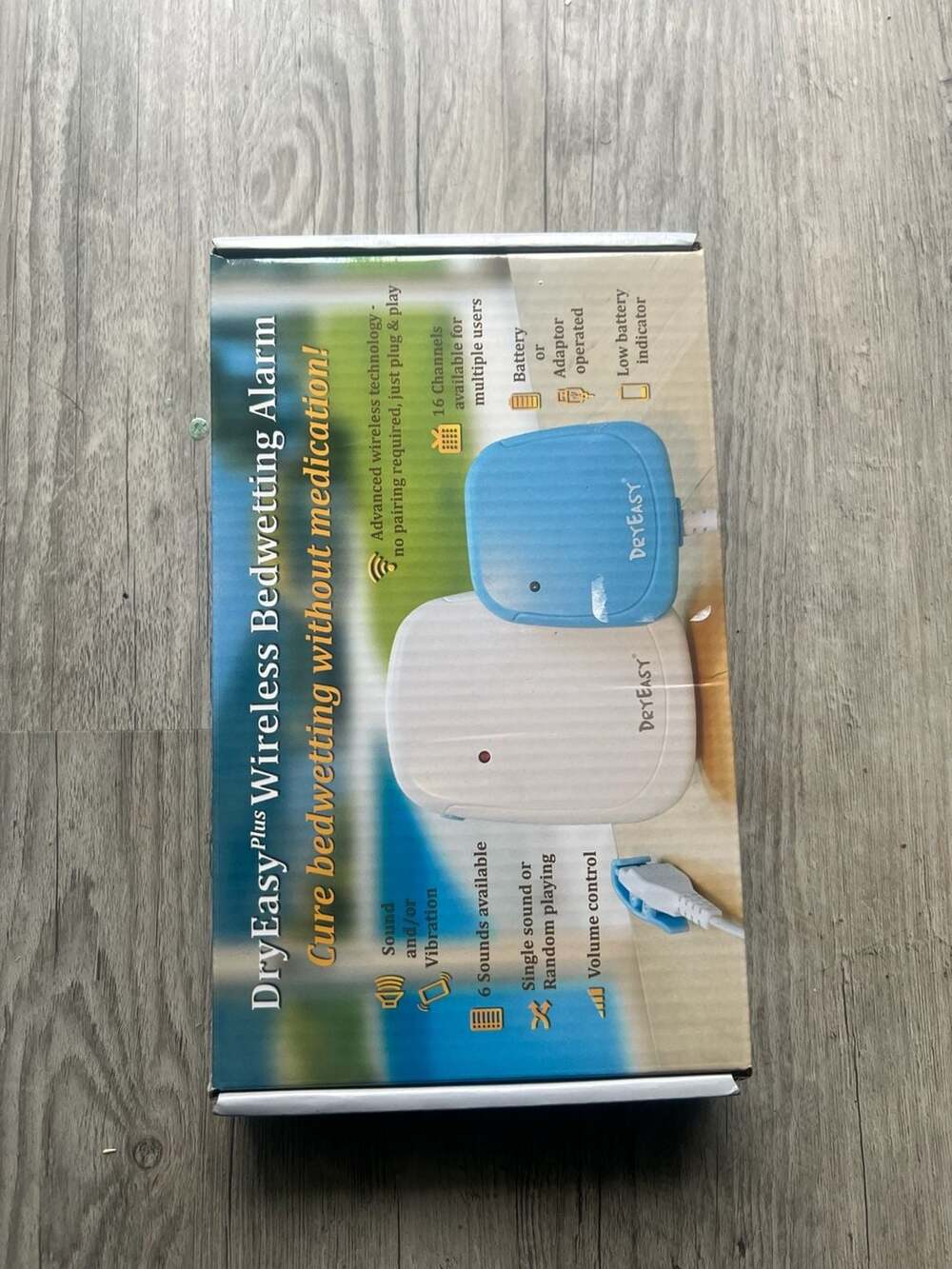 DryEasy Plus Wireless Bedwetting Alarm with 6 Sounds and Vibration